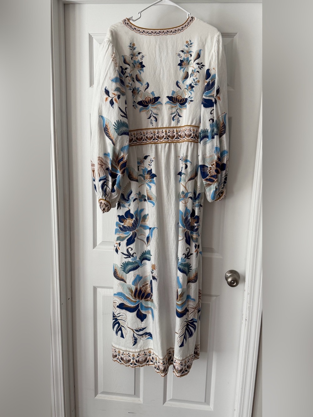 Farm Rio Linen Blend Maxi Dress XL - Picture 5 of 6
